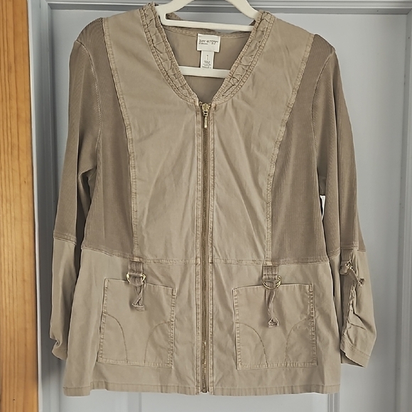 Zenergy Beige Utility Jacket - Picture 1 of 1